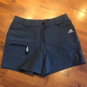 Adidas Shorts with zipper pocket. Size 8 Like new!